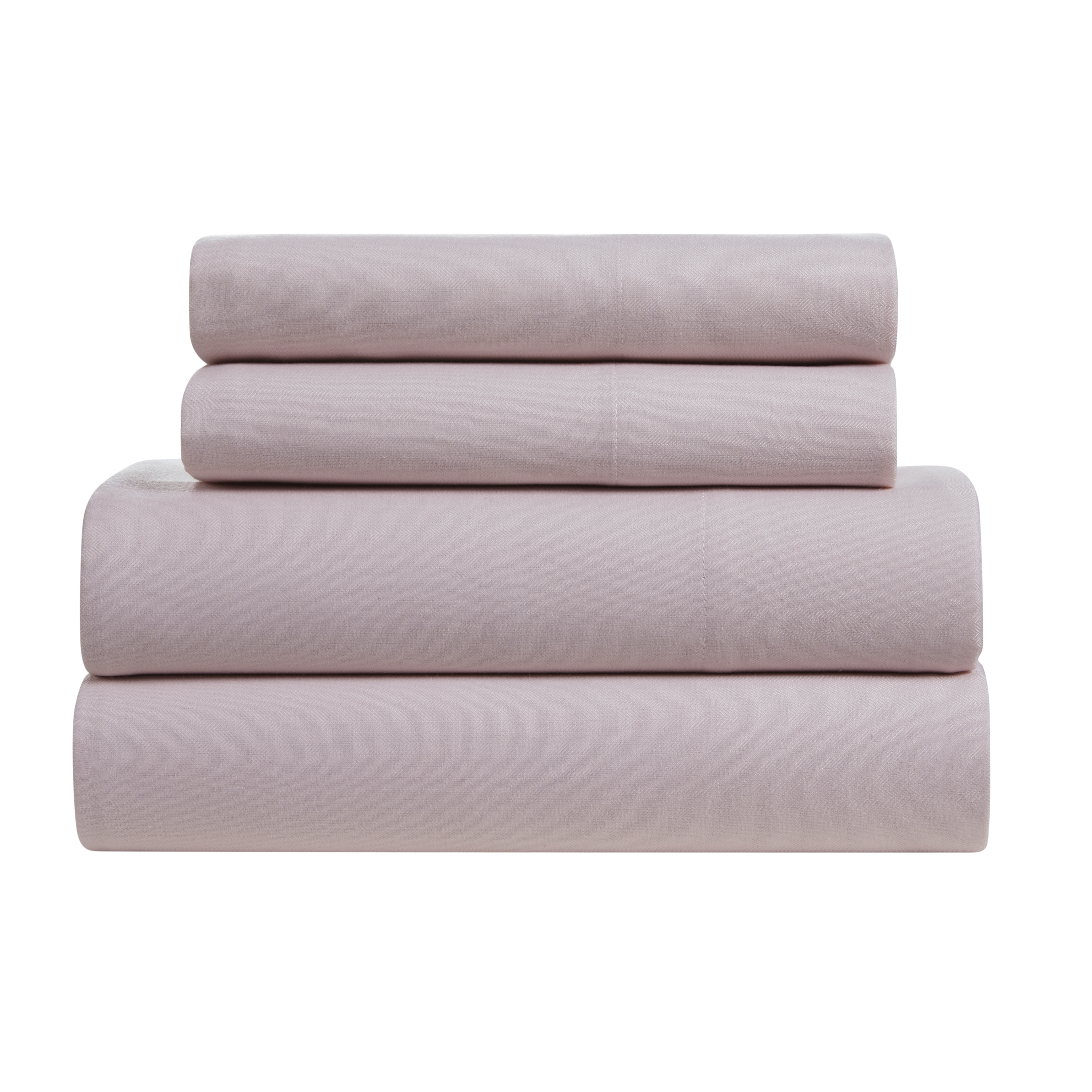 Herringbone Twill 4 Piece Cotton Rich Sheet Set - Gallery 13