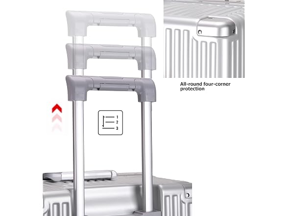 feilario Aluminum Frame Checked Luggage