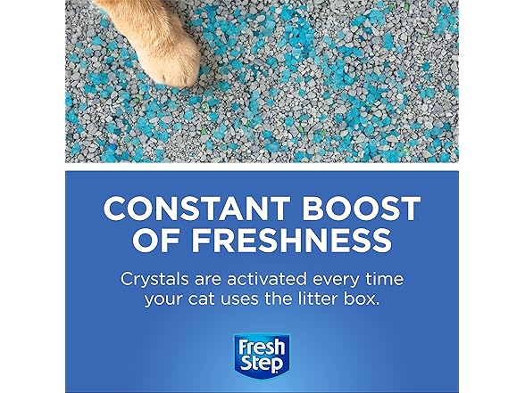 Fresh Step Cat Litter Crystals in Fresh Scent 12Pk
