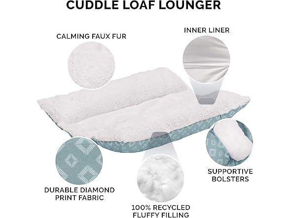 Furhaven Cat Bed - Aqua, Small