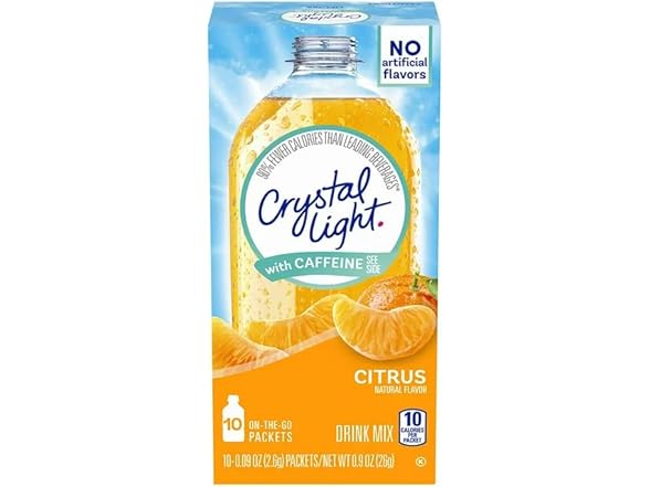 Crystal Light On The Go Splash, Citrus, 6PK
