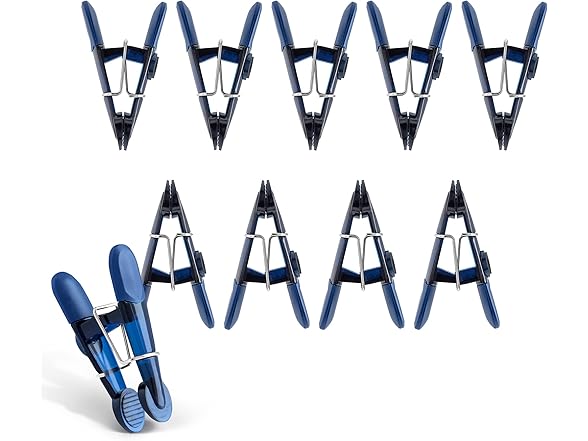 10 Pack Slim Bag Clips with Magnet