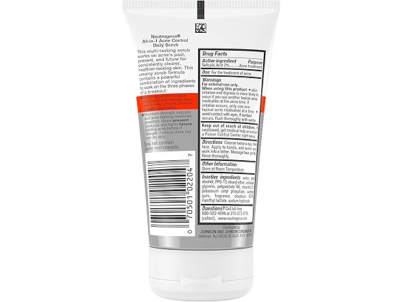 Neutrogena All-In-1 Acne Control Daily Face Scrub