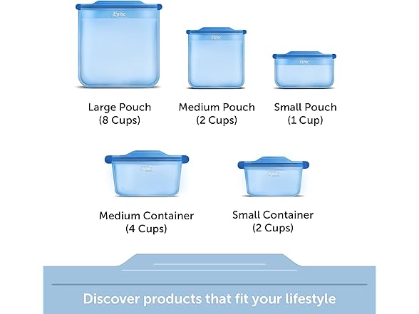 Ziploc Endurables Small Container, 2 Pack