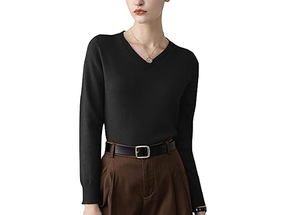 Altairega Girls (16) V-Neck Pullover Slim Shirts