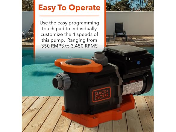 BLACK+DECKER 1.5 HP Variable Speed In (115V/230V)