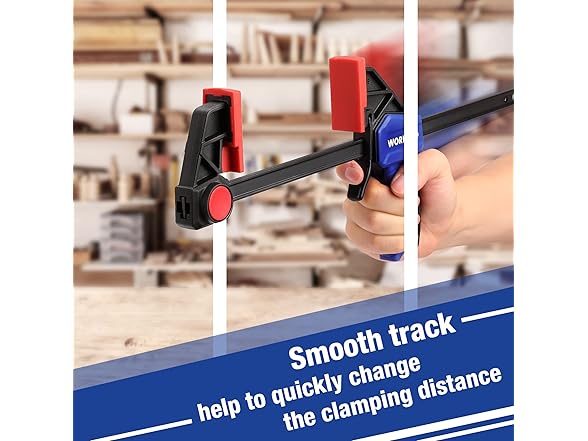 WORKPRO Bar Clamps for Woodworking Blue