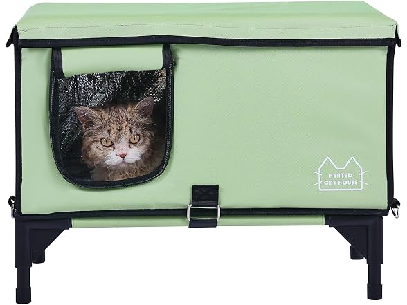 VEVOR Elevated Heated Cuboid Cat House