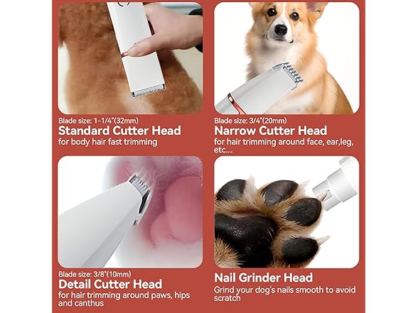 3-in-1 Cordless Pet Grooming Kit