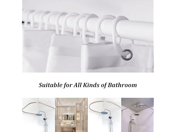 LB Christmas Shower Curtains for Bathroom Christmas Ball