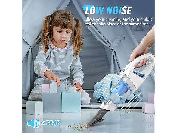 FUOAYOC FUOAYOC-H11-WHT/BLU FUOAYOC H11 Handheld Vacuum Co