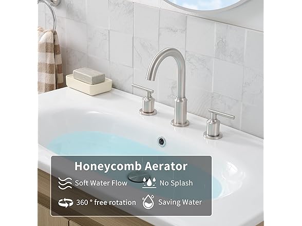 LEQ Bathroom Faucet for Sink 3 Hole