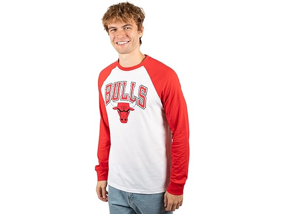 Ultra Game Men's NBA Rockets Raglan Tee (S)