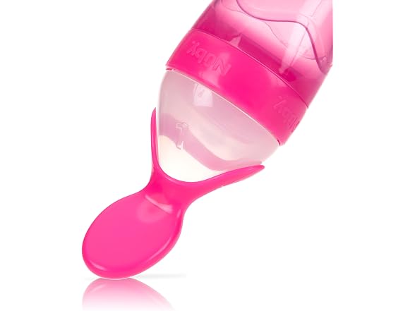 Nuby Garden Fresh Silicone Squeeze Feeder Pink