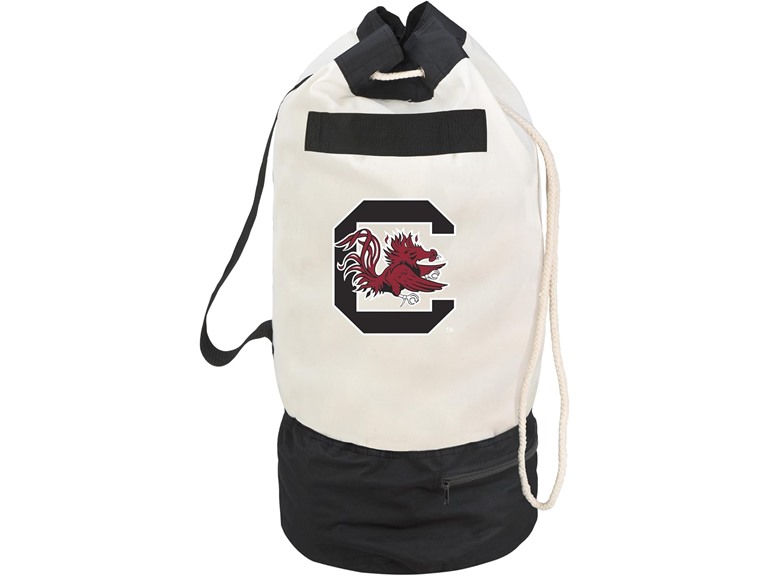 Smart Design Collegiate Heavy Duty Duffel Bag with Two Compartments 15 x 30 inch Canvas Officially Licensed Logo