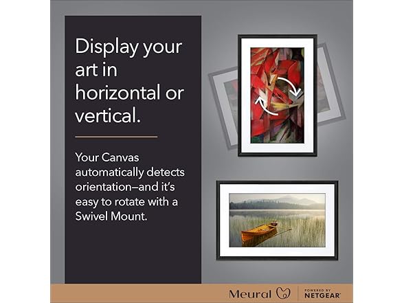 MEURAL CANVAS II THE SMART ART FRAME WITH 21.5 IN. HD DIGITAL CANVAS THAT RENDERS I (Open Box)