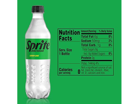 Sprite Zero, 16.9 fl oz, 6 Pack