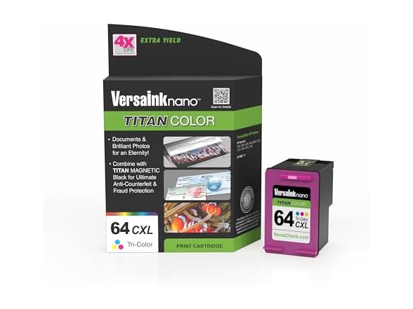 VersaInk-Nano HP 64 CXL Titan Tri-Color 
