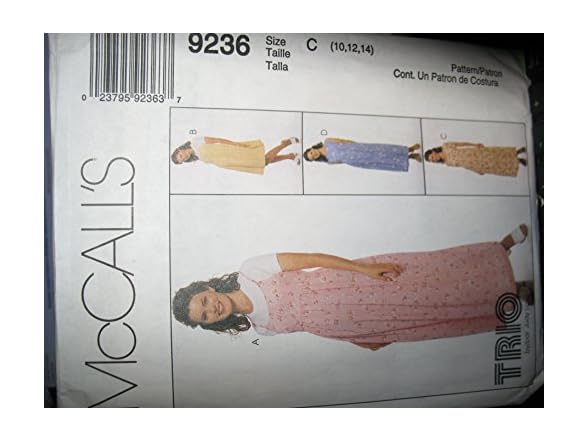 McCall's 9236 10, 12, 14 Maternity dress