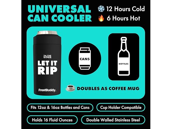 DUDE Wipes Fathers Day Gift FrostBuddy Universal