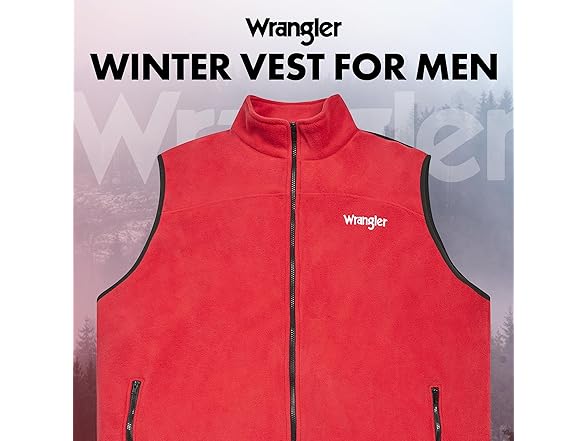Wrangler Big and Tall Vests for Men