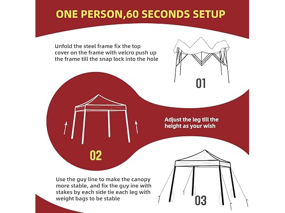 10x10 Portable Pop Up Outdoor Canopy Tent