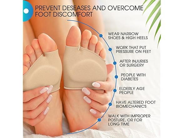 ELLOREE & CO. Metatarsal Pads - Ball of Foot Cushions