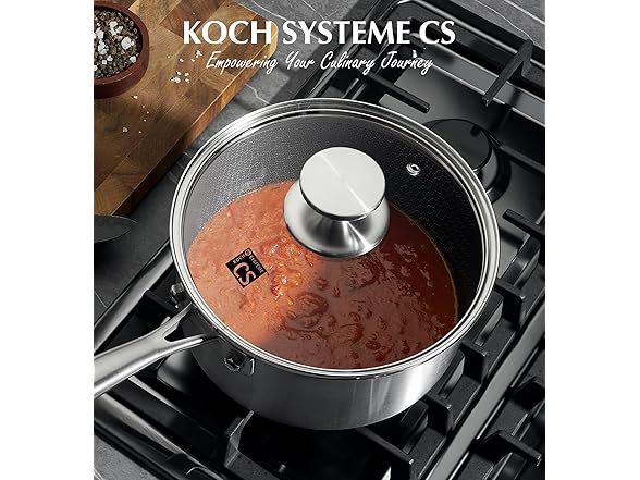 Nonstick Stainless Steel Saucepan