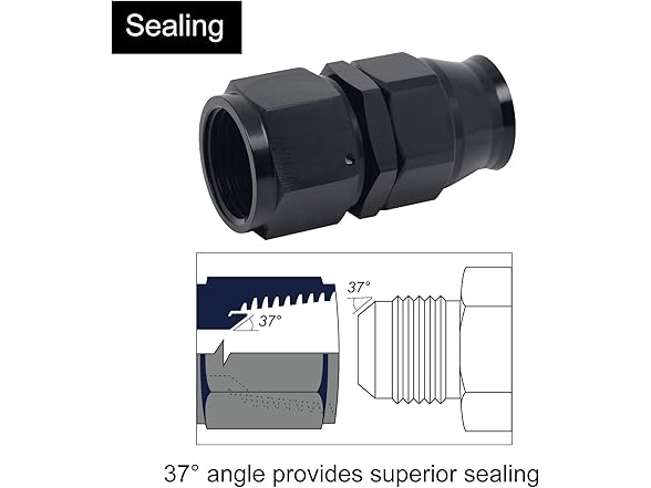 VehiMata 3AN PTFE Hose End Fitting 2pc