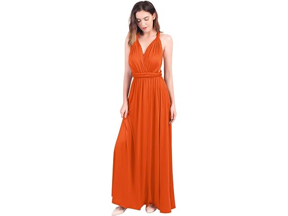 Ibtom Castle Women (S) Convertible Dress Orange