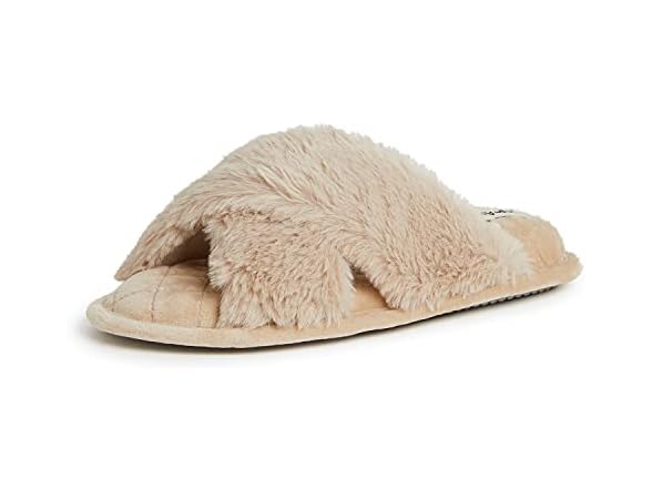 Dearfoams Women's Cross Band Slides