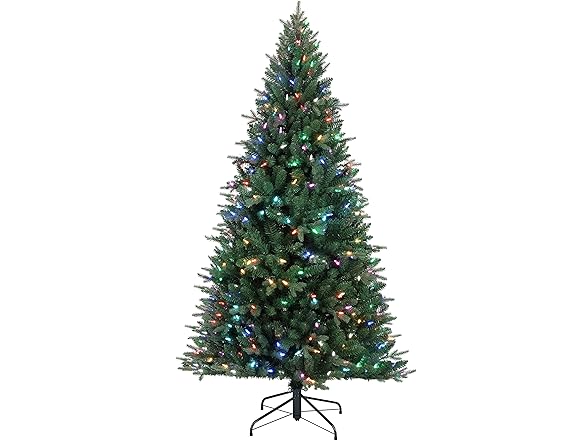 Alexa Compatible Smart Home Pre-Lit Artificial Christmas Tree
