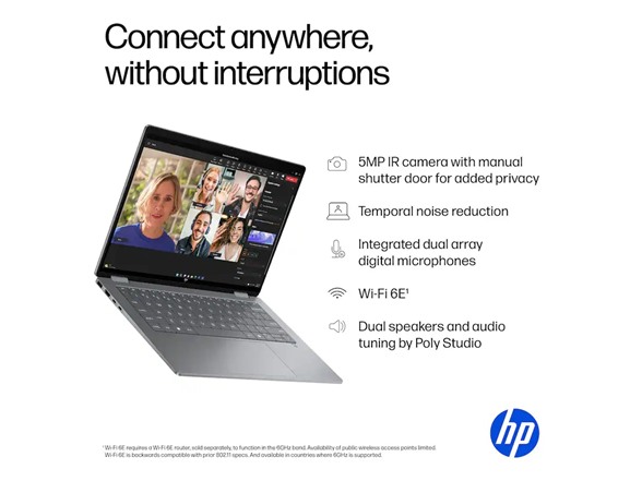 HP OmniBook X Flip 2-in-1 14" 2K Laptop