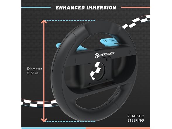 (2 Pack) Hyperkin Joy-Ride Racing Wheel for Switch - Gallery 6