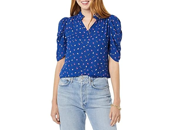 Bright Blue Ditsy Floral