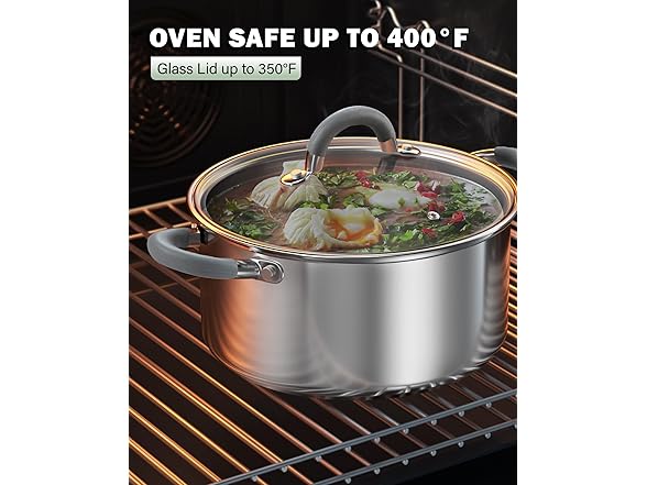 Cook N Home Stainless Steel Cookware Sets