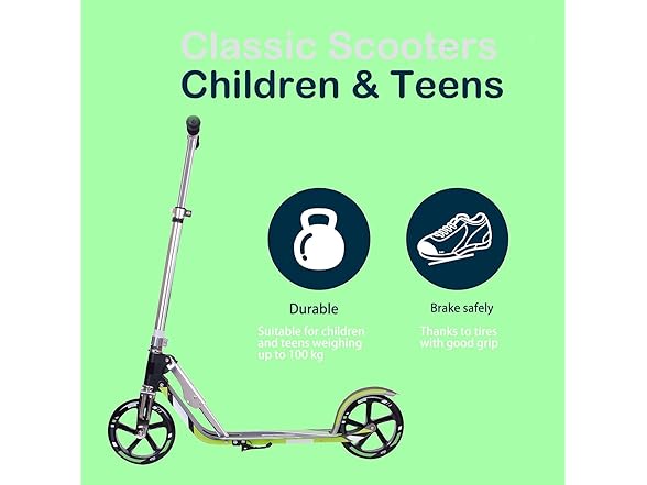 LEEYV Adult Scooter - Folding Big Wheels