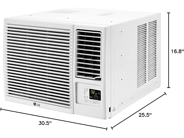 LG 23,000 BTU / 12,000 BTU Window AC | LW2423HR