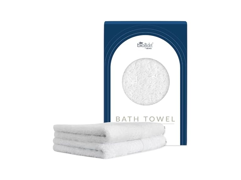 Bio Bidet by Bemis 7ZTWBATH2P WHT Bath Bamboo Bath Towels, W