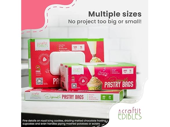 Disposable Piping Bags 16 120-Pack