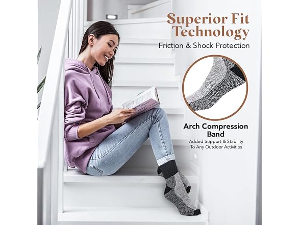 Debra Weitzner Women (10-13) Thermal Merino Socks