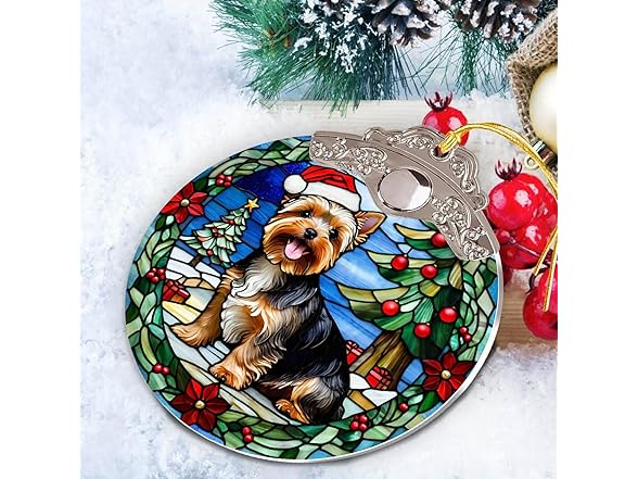 Tipbrol Yorkshire Dog Christmas Ornament