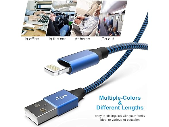 12 Pack Lightning iPhone Charging Cables