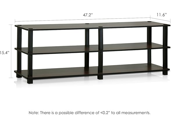 Furinno Furinno TURN-S-TUBE TV Stand, 3-Tier Ope