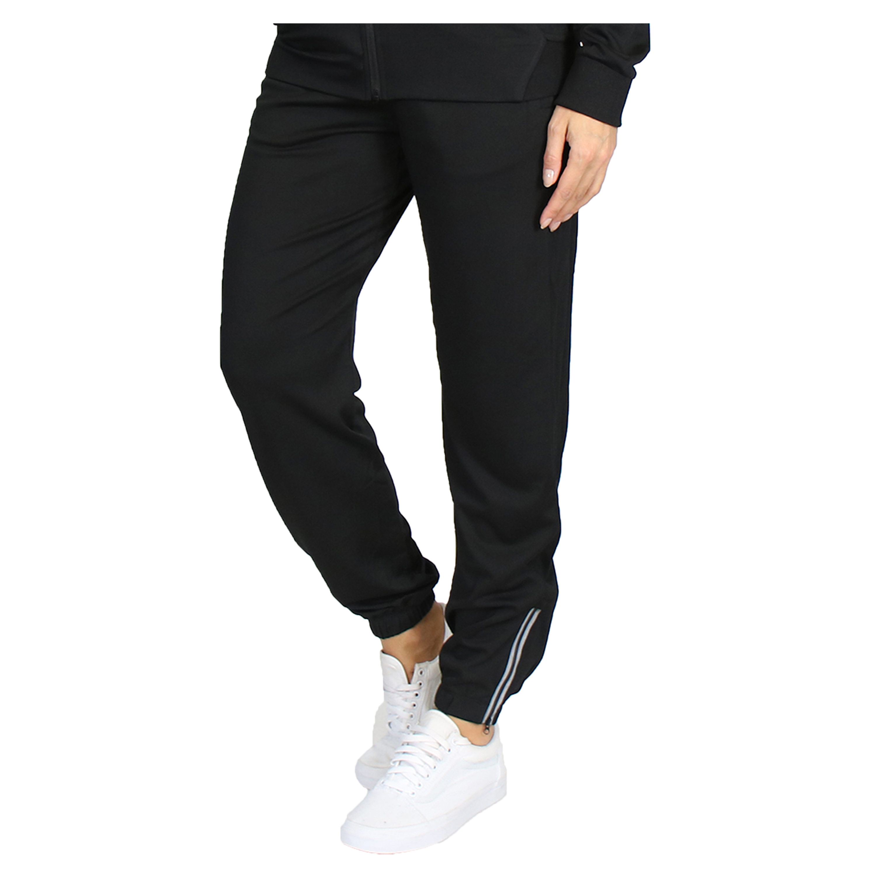 3Pk Asst Womens Track Pants w-Ankle Zippers - Gallery 10