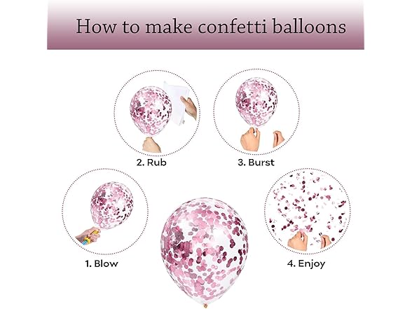 Pink Balloons Set, 12 Inch Hot