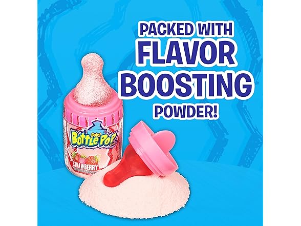 10Ct Baby Bottle Pop Blue Raspberry Lollipops