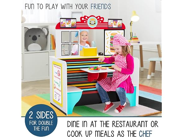 Wooden Restaurant kitchen playset