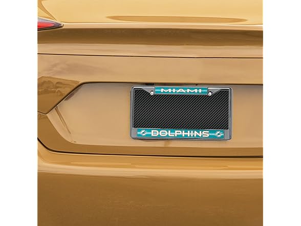 Miami Dolphins Silver License Frame