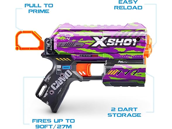 X-Shot Skins Flux Blaster with 16 Darts